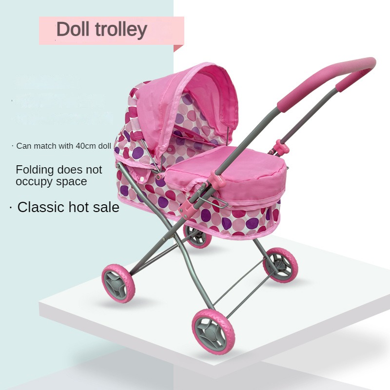 Baby Swing Bouncer - Poussette de poupée pliable, Simulation de
