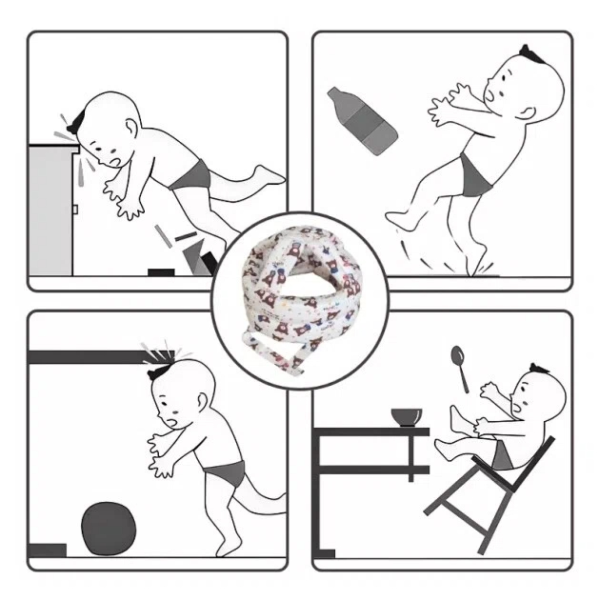 Casque anti-chute pour bébé, r - Infant Head Protector avis et prix